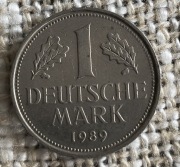 Niemcy RFN 1 marka 1989 F