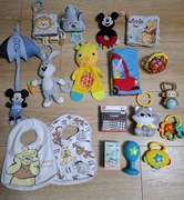 Zestaw zabawek grzechotek dla niemowlaka