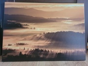 Fotoobraz na płótnie 50x70 cm- własne zdjęcie - Góry, mglisty poranek