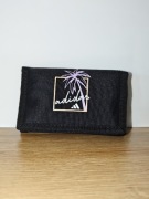Portfel adidas czarny składany trifold palm tree print 