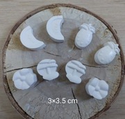 Figurki z gipsu ceramicznego lato zestaw 8 szt.