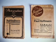 Stare koperty fotograficzne z lat 40 z negatywami