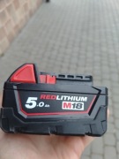 Akumulator milwaukee 5ah 18V  Jak Nowy