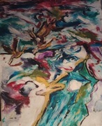 Obraz olejny na płótnie 50 40 abstrakcja