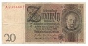 Niemcy, 20 marek 1929, stan 3/4