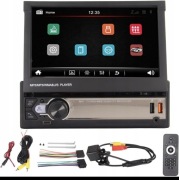 RADIO SAMOCHODOWE 1-DIN KAMERA COFANIA ANDROID APPLE CARPLAY EKRAN 7"