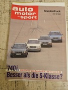 Broszura z testem samochodów 