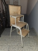 Stołek z ukrytą drabinką vinatage