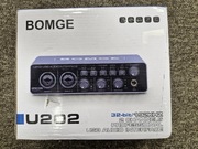Interfejs audio Bomge U202, nagrywanie 32bit/192kHz, 48V, XLR/TSR/TS