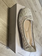 BALERINY DZIECIĘCE KORONKOWE AŻUROWE LETNIE BALERINKI 6478 roz. 35