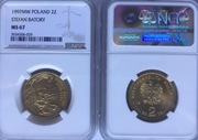 2 ZŁ 1997 STEFAN BATORY NGC MS67 ! 2 MAX SKRĘTKA PIĘKNA 