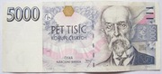 Republika Czeska 5000 koron 1999 r.