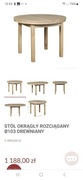 Stół drewniany  rozkładany