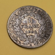 1 frank franc 1888A Ceres Demeter srebro