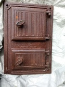 Drzwiczki, piec, kuchnia, kominek, wędzarnia, żeliwne, Retro, Vintage