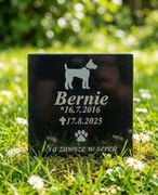 Personalizowany Nagrobek dla Psa Kamień Łupkowy Wieczna Pamiątka z Grawerem