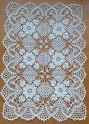 SERWETKA SZYDEŁKOWA PODKŁADKA 48x35 CM BIAŁA 