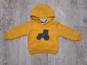 Bluza niemowlęcą chłopięca z kapturem - traktor - rozm 80