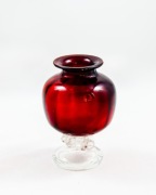 Wazon kielich, J.Słuczan-Orkusz, Huta Tarnowiec, vintage PRL, 80te