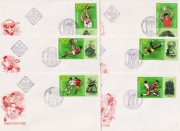 FDC-s Sport Mistrzostwa Świata w Piłce Nożnej w Meksyku 1986  z Bułgaria  
