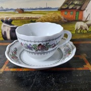 Hutschenreuther Filiżanka z podstawką do espresso w stylu Miśni 