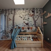 Zasłonki baldachim do łóżka domek kolory