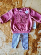 Zestaw, dziewczynka, r.56, bluza + legginsy,