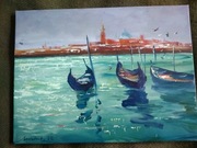 Wenecki krajobraz - olejny obraz Artura Sudaka