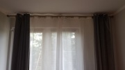 Karnisz podwójny metalowy rzymski 254 cm
