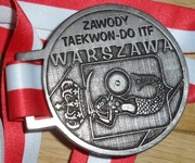 Pamiątkowy medal z zawodów TEAKFON-DO ITF w Warszawie