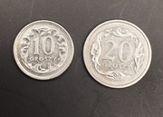 Zestaw 10, 20 groszy - destrukty