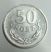 Moneta 50 groszy  1985 rok nie czyszczona 