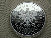 300 000 złotych (1993) - Zamość 1 Oz Ag 999 UNC