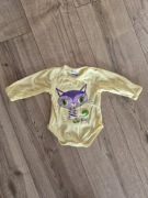 Oskar body żółte kotek długi rękaw 62 