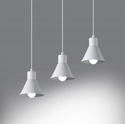 Abażur 3szt Białe stożkowe (40+)