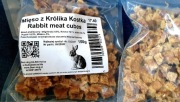 Mięso z królika kostka 150g - królik - przysmak dla psa - alergia pokarmowa