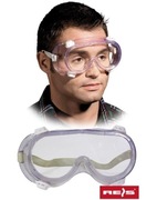 Okulary ochronne gogle NIEPARUJĄCE bezbarwne REIS