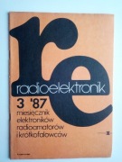 Radioelektronik miesięcznik 3/87  (spis treści na zdjęciu)