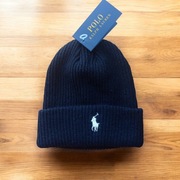 Czarna czapka Polo Ralph Lauren beanie-nowa z metką