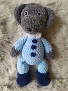 Miś na szydełku z miękkiej włóczki