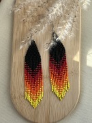 Kolczyki z japońskich koralików.