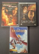 Ghost Rider. Szósty zmysł. Dumbo. Płyty DVD.