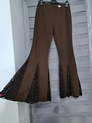 Spodnie dzwony z koronką 36-40