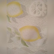 komplet dwóch firanek do kuchni