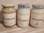 Duży Miód 0.9 l wielokwiatowy, rzepakowy lub mniszkowy 
