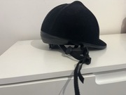 Kask jeździecki czarny SMJ Sport M