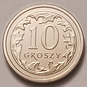 10 gr groszy 2025 r.  mennicze z woreczka