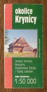 Okolice Krynicy , Muszyny , Żegiestowa Zdroju - mapa turystyczna 1997