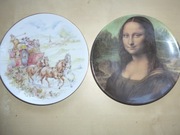Mona Lisa i zaprzęg - dwa śliczne talerze