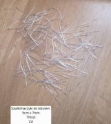 Szpilki do biżuterii srebrne 5 cm zestaw 116 sztuk do kolczyków